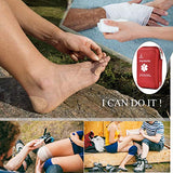 ▶ Botiquín de Primeros Auxilios  163 Piezas Impermeable portátil Lesiones Esenciales y Cruz roja, Kits de Equipo médico de Emergencia: para Coche, Cocina, Camping, Viajes, Oficina, Deportes y hogar