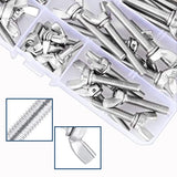 OCR Pernos de mariposa de acero inoxidable con tornillos de mariposa para montaje, tornillos métricos (M6 x 10 mm - M6 x 50 mm, 50)