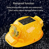 ▶ Casco de seguridad, gorra de trabajo impermeable de seguridad, sombrero de sol de construcción de sitio de construcción de verano recargable, refrigeración de aire acondicionado masculino FiveS