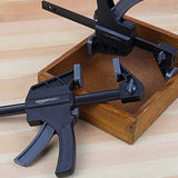 ▶ Amazon Basics Juego de 6 abrazaderas de gatillo – 2 piezas de 4 pulgadas, 4 piezas de 6 pulgadas