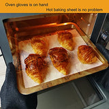 ▶ Guantes ignífugos de parrilla de barbacoa para freidora de pavo, 17 pulgadas, 1222 °F, guantes a prueba de calor para ahumador, barbacoa, horno para manejar alimentos calientes en freidora, parrilla, manga larga ignífuga