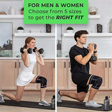 ▶ Rodillera con almohadilla de gel de compresión – Rodillera para hombres y mujeres con estabilizadores laterales