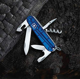▶ Victorinox Navaja Spartan, Azul Transparente, 12 Usos
