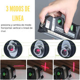Nivelador láser de línea, Medidor Láser Multipropósito + Cinta Métrica de 2,5 m, nivelador laser fácil uso para aplicar en techo/piso/pared nivel laser (negro)