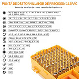 ▶ Juego de destornilladores 117 en 1- Destornilladores de precisión extraíble profesional magnética kit de Herramientas de reparación para teléfono/NS SWITCH / PS4 / Consola de juegos/Electrónica etc
