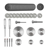 ▶ DREMEL - Paquete de 36 piezas HSS diamante hoja de sierra circular hoja de corte conjunto con 6 piezas Mandrels, discos de corte de resina, ruedas de corte de diamante, para dremel accesorios herramientas rotativas con 2 destornilladores