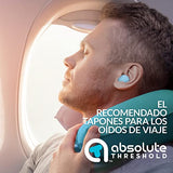 Tapones de silicona ultra suaves para dormir, viajes, natación, trabajo, ronquidos, reutilizables, moldeables, impermeables, reducción de ruido, cancelación de ruido, 8 pares, con 2 fundas de viaje, paquete premium (azul claro)