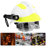 ▶Casco de casco duro para rescate de emergencia, equipo de protección personal, faro y gafas con faro