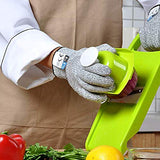 ▶ Guantes Resistentes al Corte, Nivel 5 protección de la Cocina Grado alimenticio Guantes de Seguridad para el Corte de Carne, Cocina, Corte, Corte y pelar, carpintería, 1 par
