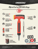 ▶ CRESCENT  CMT1000 Odd Job Multi-Tool, Red/Black