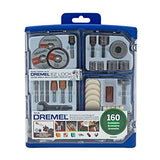 ▶ DREMEL - Herramienta giratoria inalámbrica de 12 voltios con kit de accesorios giratorios multiusos, 160 piezas