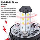 Alarma de sonido industrial y luz de advertencia de emergencia para exteriores, bocina de seguridad, estroboscópica de voz, 120 dB, impermeable, SF-513 (CA 110 V)