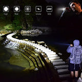 🔦 Linterna recargable , linternas tácticas de alto lúmenes, 5 modos, IP67 resistentes al agua, ultra brillantes, linternas LED de bolsillo para camping, al aire libre, senderismo, emergencia