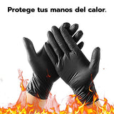 ▶  Guantes de Nitrilo Parrilleros - 15 Pares de Guantes para el Asador de Alto Rendimiento - Ideal para Cocinar y Usar en la Parrilla - Pack de 5 Paquetes de 3 Pares de Guantes c/u