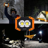 Luz de trabajo LED de 20 W, iluminación portátil, lámpara de emergencia impermeable IP65 para lugar de trabajo, iluminación de soporte de batería AA