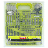 Ryobi A98901G Kit de perforación y conducción de 90 piezas para madera, metal, plástico y mampostería