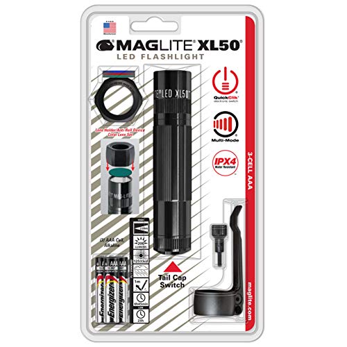 ▶ MAGLITE Linterna LED (3 celdas, AAA), color azul