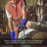 ▶ Guantes resistentes a los productos químicos  guantes industriales cortos de 28 cm de largo, revestimiento de PVC , guantes resistentes al agua reutilizables