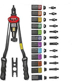 Q&R M3 M4 M5, M6, M8, M10 M12, 10-24, 1/4-20, 5/16-18, 3/8-16, Remachadora de mano, herramientas de remache con sistema de ajuste de tuerca M3-m12 Bt607