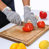 ▶ Guantes de Trabajo Anticorte  Guantes de cocina de seguridad de nivel 5 para corte de carne, tallado de madera, despiece, tallado GL02 S