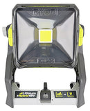 ▶ RYOBI  One+ 1,800 Lumen 18V Hybrid AC and Lithium Ion Powered Flat Standing LED Work Light with Onboard Mounting Options (Battery and Extension Cord Not Included, Light Only)
