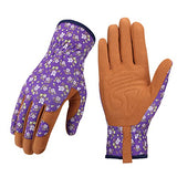▶ Guantes Jardinería  de cuero para mujer – Guantes de jardín resistentes a espinas, guantes de poda de rosas, guantes de trabajo para deshierba, excavación, rastrillo y poda