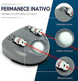 ▶ Guía láser dual Zone Tech de asistencia de estacionamiento para garaje, profesional de alta tecnología, ajustable, de 360 grados a ángulos más anchos, sensor con adaptador de CA y pila de respaldo para coche/automóvil.