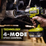 RYOBI P262K1 ONE+ HP 18V inalámbrico sin escobillas 4 modos 1/2 pulgadas. Kit de llave de impacto con batería de iones de litio de alto rendimiento de 4.0 Ah y cargador
