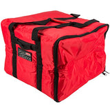 Rubbermaid Commercial Products FG9F3800RED PROSERVE Insulated Professional Delivery Bag, Pizza Catering Bag, Small, Red