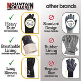 ▶ Guantes ignífugos Guantes resistentes al calor extremo para barbacoa – Guantes de parrilla de alta temperatura –ente al aceite – Revestimiento de neopreno (18 pulgadas)