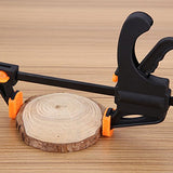 Herramientas Carpintería  F-Bar Abrazadera Carpintería F Abrazadera 4 Pulgadas Barra de Madera Carpintero Herramienta Agarre Ratchet Quick Squeeze Carpintería DIY Kit de Herramientas de Mano 4 Unids