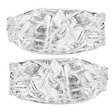 ▶Mangas ignífugos  calor, brazo de papel de aluminio, protector de mangas, guante térmico, guante resistente al calor, guante ignífugo para exteriores para el hogar