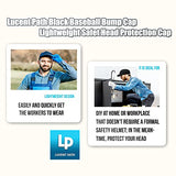 Lucent Path Gorra de béisbol roja – Gorra de protección ligera de seguridad para la cabeza, carcasa de ABS y almohadillas de espuma EVA