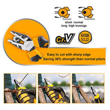 ▶ Juego de alicates combinados de 8 pulgadas y alicates de corte diagonal de 7 pulgadas y alicates de punta larga de 6 pulgadas