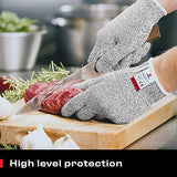 ▶ Guantes resistentes a cortes: protección de alto rendimiento de nivel 5, aptos para uso alimentario. Talla pequeña. ¡Incluye libro electrónico gratuito!