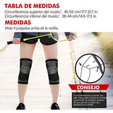 ▶ Rodilleras profesionales para el trabajo de Compresión Rodillera Deportiva Elastica Ajustable con Tensión de la Banda Rodilla de Soporte para Correr, Gym, Basquetbol, Voleibol, Bicicleta Montaña y Actividades Deportivas (2 Piezas) (XX-Large)