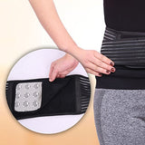 Healifty Faja Lumbar con Calefacción Terapia Magnética Soporte Ajustable para Aliviar Dolor Protección Deportes Unisex Talla XL (Negro)