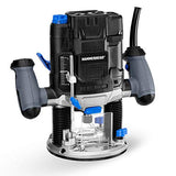 Hammerhead HAPR100 - Kit de enrutador de carpintería de velocidad variable de 10 amperios con guía paralela y adaptador de vacío