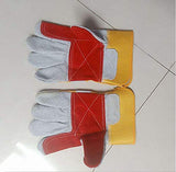 ▶ Guantes Soldador , Guantes Gruesos prácticos, Guantes Resistentes al Desgaste Resistentes al Corte, Soldador Guantes de Trabajo de construcción
