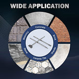 ▶ Juego de broca cinceles con vástagos SDS Max, juego de 3 brocas de cincel SDS Max▶