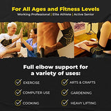 CopperJoint Manga de compresión para codo, soporte para codo y tendinitis, codera para hombres y mujeres, alivia el dolor y las molestias (grande)