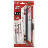 ▶ MILWAUKEE  Recip Juego de hojas de sierra, TPI 14, 24, 5, 18, 5, color blanco