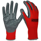 Grease Monkey - Guantes de trabajo (revestimiento de nitrilo, 15 pares, talla L)