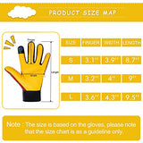 ▶ Guantes de jardinería para mujeres y hombres, guantes de trabajo de piel de oveja con pantalla táctil, guantes de trabajo de jardín flexibles y transpirables (mediano, rojo)