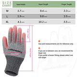 ▶ Guantes de jardinería  para mujeres y hombres, guantes protectores recubiertos de nitrilo y goma, guantes de jardín a prueba de espinas, guantes de trabajo al aire libre, azul, verde, gris, rosa (talla M a XL) (mediano, goma, 6 pares, rosa)