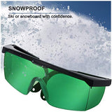 ▶ Licini Gafas de seguridad láser para violeta/azul 200-450/800-2000nm Absorción Gafas protectoras redondas Gafas protectoras láser Gafas