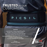 ▶ Cinturón de protección Lumbar para Levantamiento de Pesas, Soporte Lumbar, Ideal para Sentadillas, Peso Muerto, Zancadas, Cinturón Personalizable con Espacio para Parches, 3 Colores, 4 Tallas (M, Verde)