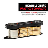 Redlemon Llavero Organizador Inteligente Smartkey Ninja con 2 Luces LED, Destapador y Gancho en Forma de S, Acomoda hasta 25 Llaves Planas