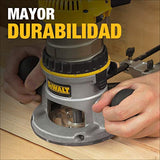 DEWALT Router Rebajadora Fresadora Circular de 1/2 - 1/4 Pulgadas (6.35mm - 13mm) de Diametro 750W DW616