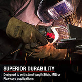 Lincoln Electric Heavy Duty MIG/Stick Welding Gloves | Heat Resistant & Durabilty | Large | K4082-L
